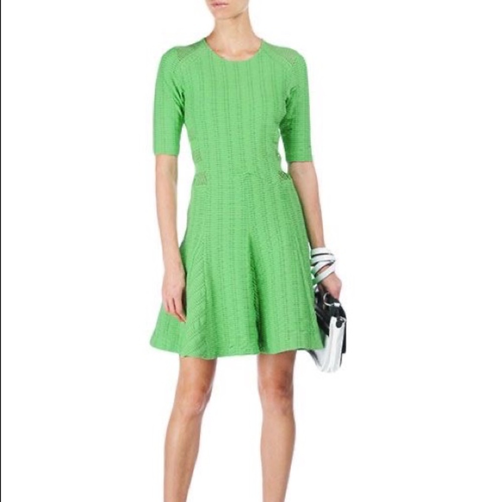 Rag & Bone Runway Neon Green Dress Ready To Wear Spring Summer 2013 New York